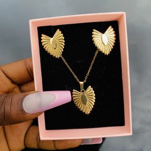 Stainless steel gold set 022