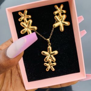 Stainless steel gold set 023