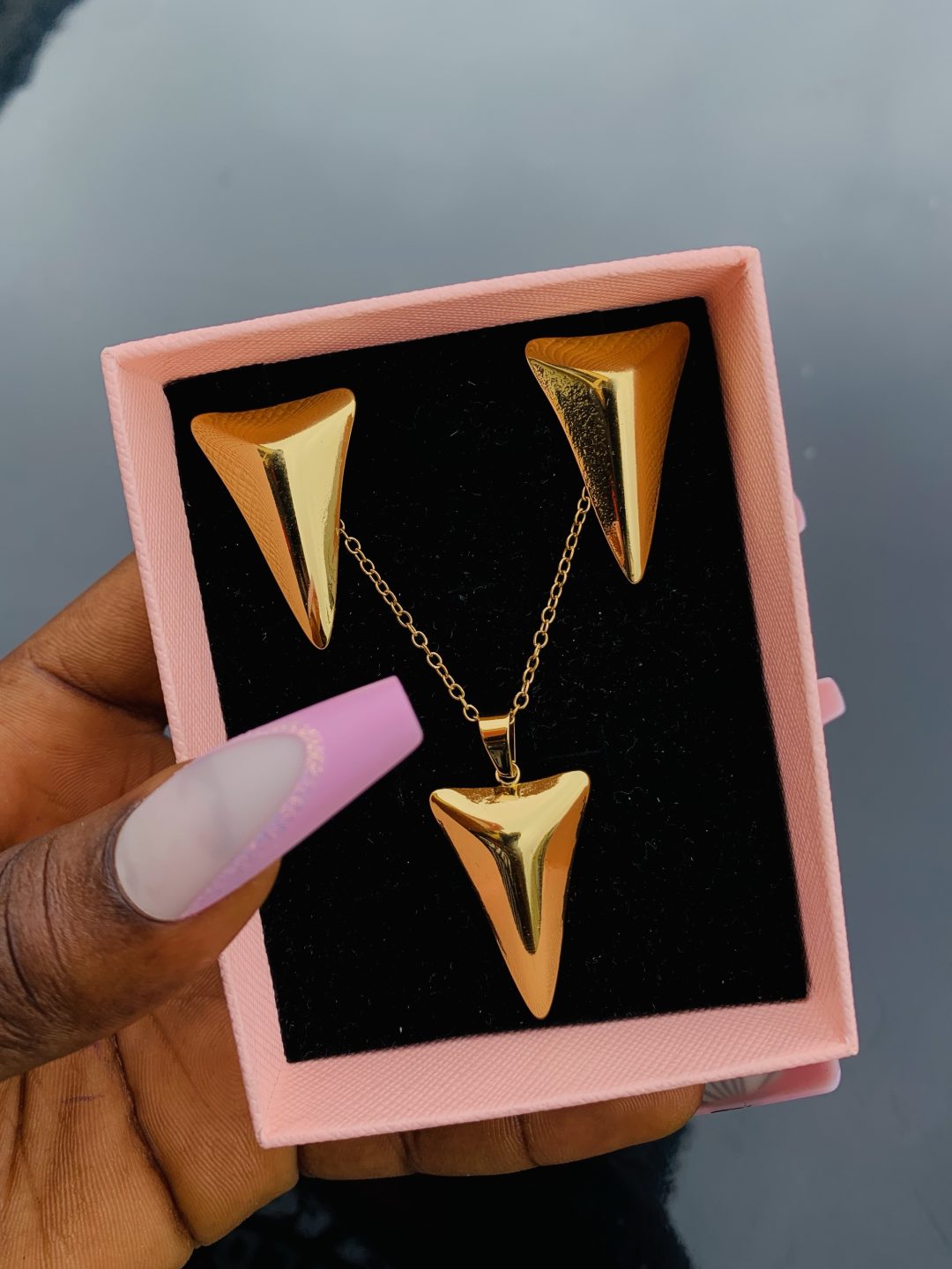 Stainless steel gold set 024