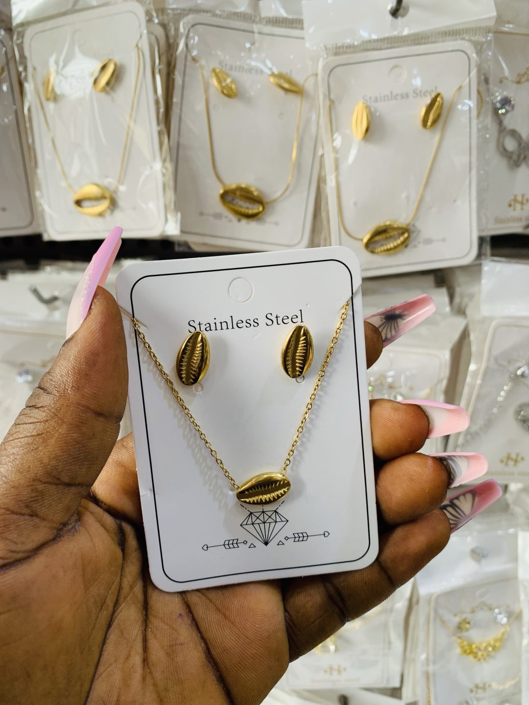 Cowry gold mini Steel set