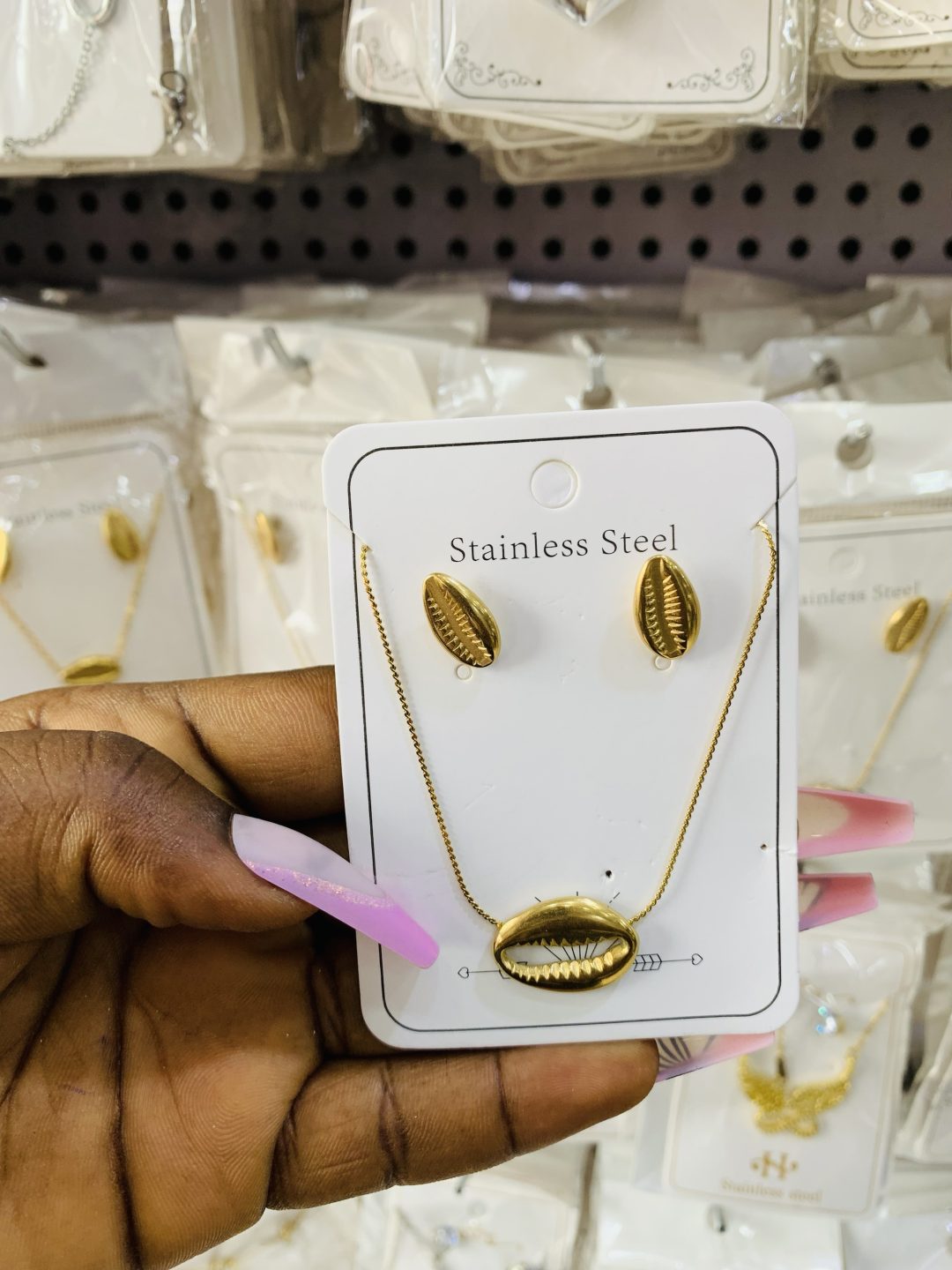 Cowry gold jumbo steel set
