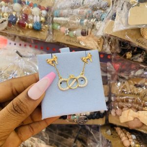 Gold dainty combo with card 018