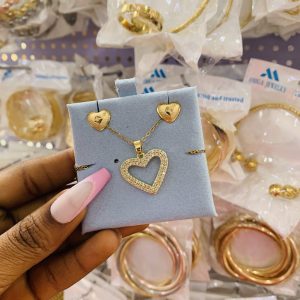Gold dainty combo with card 014