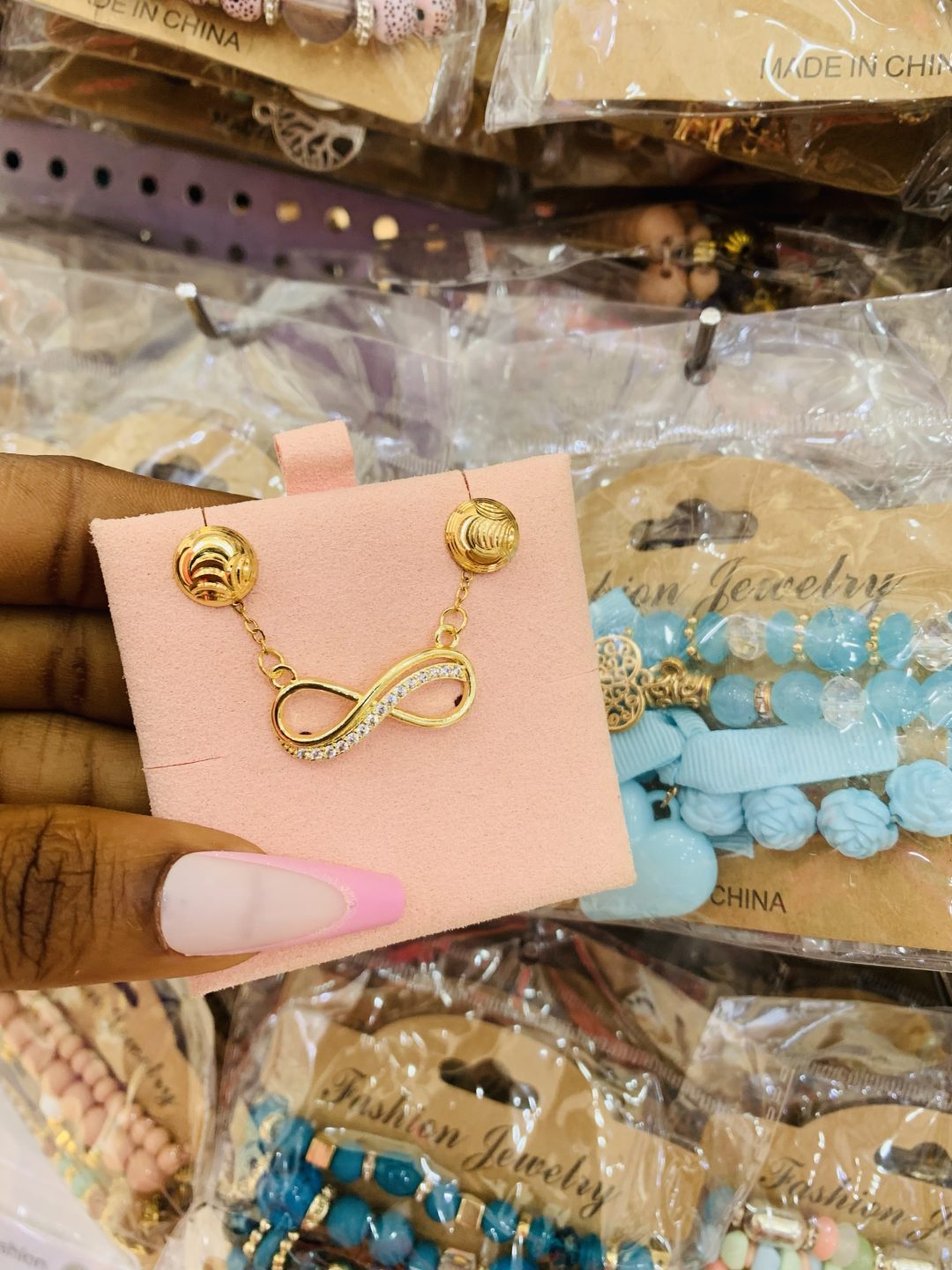 Gold dainty combo with card 012