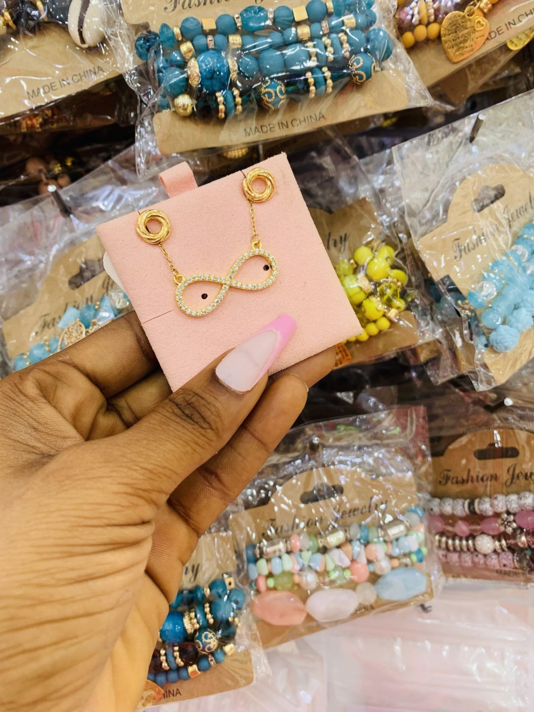 Gold dainty combo with card 009