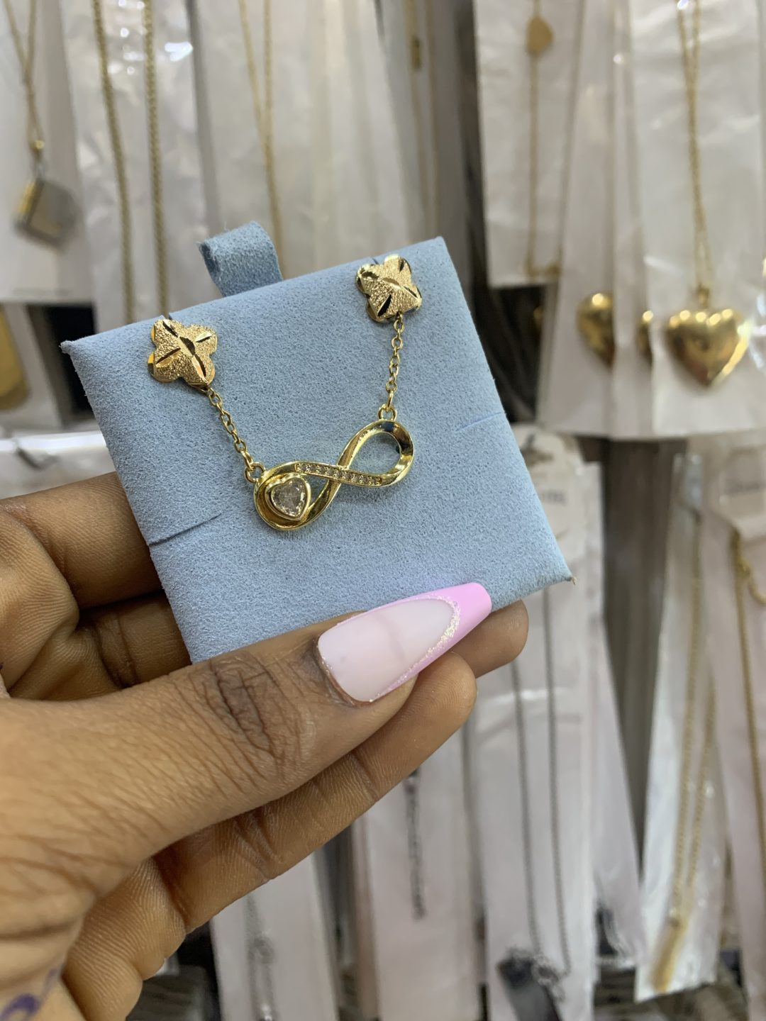 Gold dainty combo with card 005
