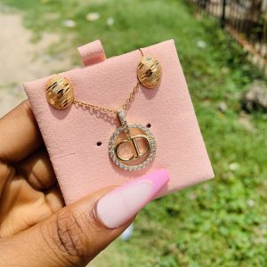 Gold dainty combo with card 003