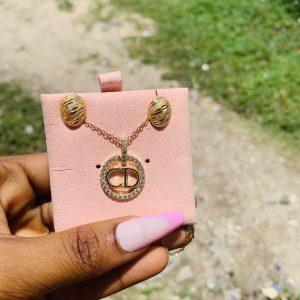 Gold dainty combo with card 003