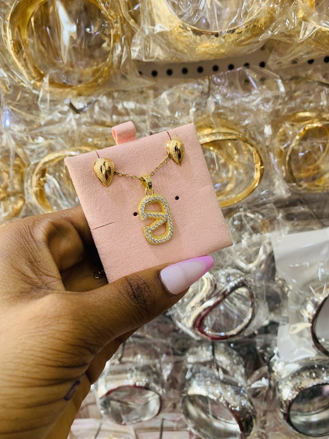 Gold dainty combo with card 010 - Image 2
