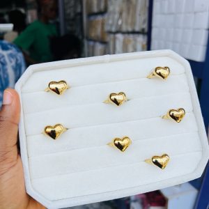 A piece of love steel ring size 10