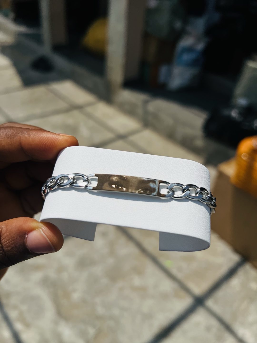 Engraved silver eyes mini bracelet - Image 4