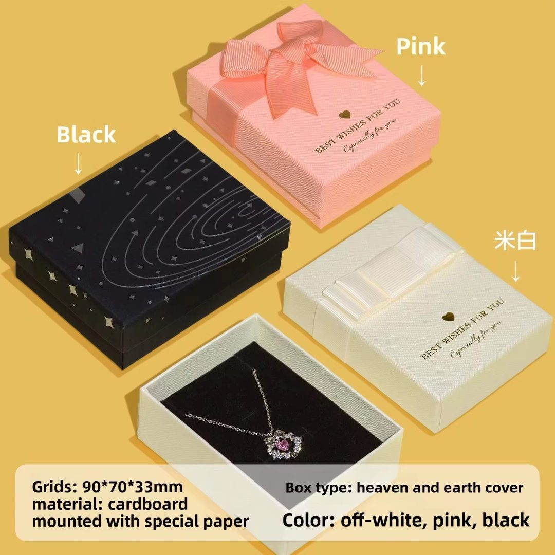 Pink best wishes necklace box - Image 3