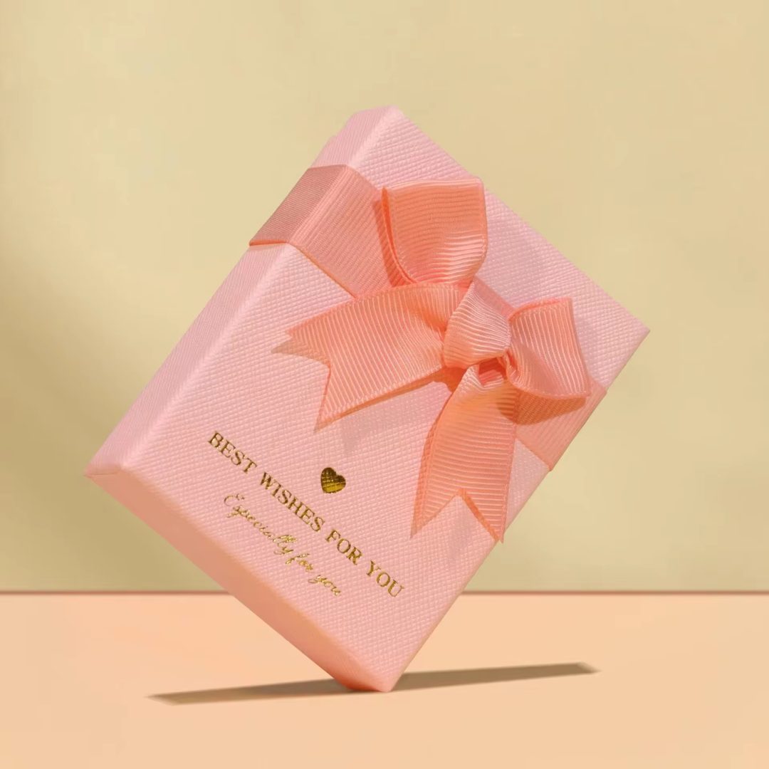 Pink best wishes necklace box