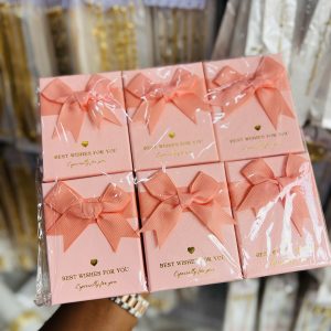 A dozen of Pink best wishes necklace box (12pcs)