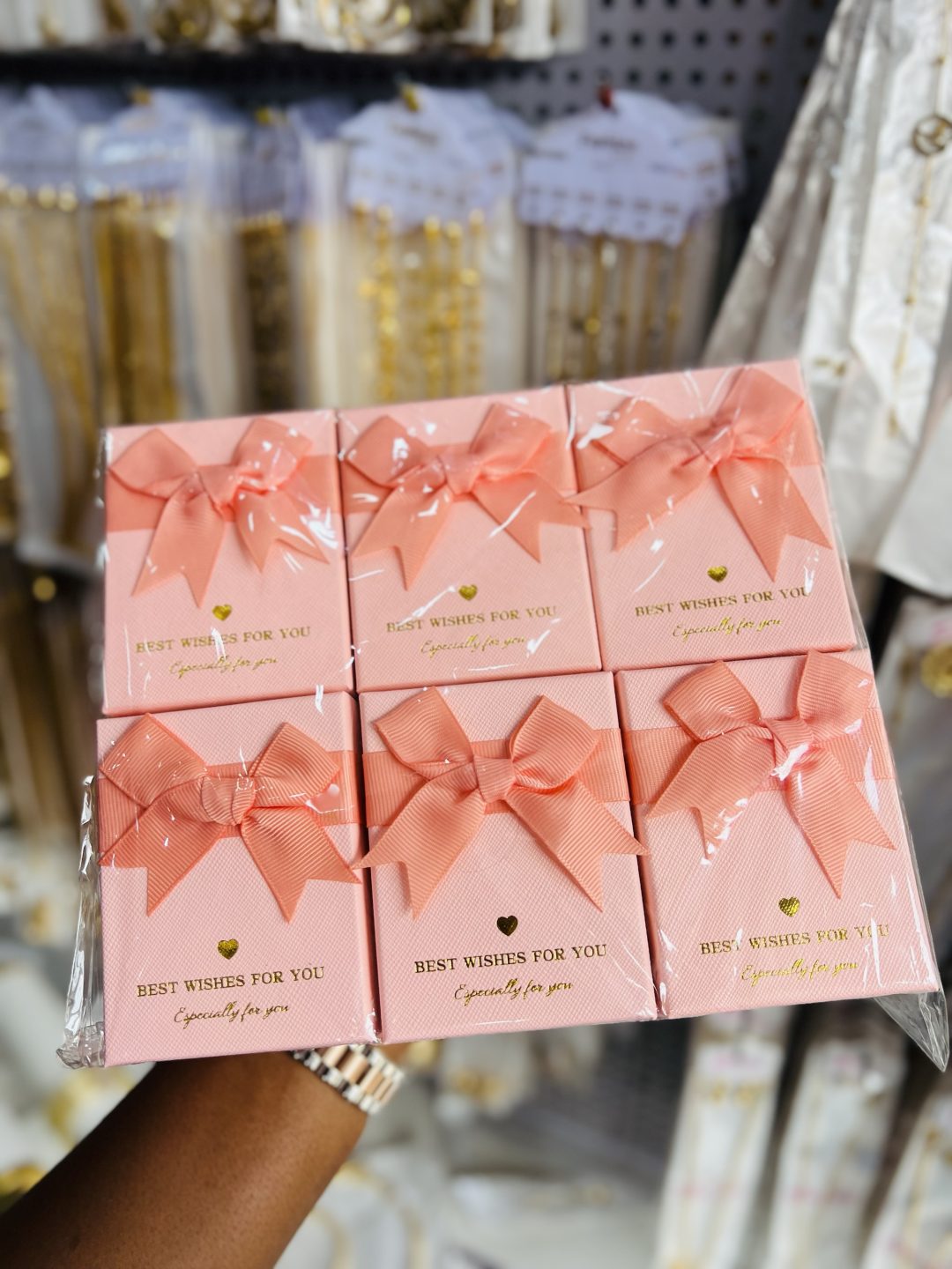 A dozen of Pink best wishes necklace box (12pcs) - Image 2