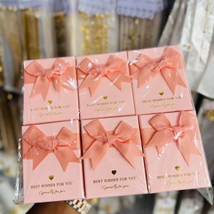 A dozen of Pink best wishes necklace box (12pcs)