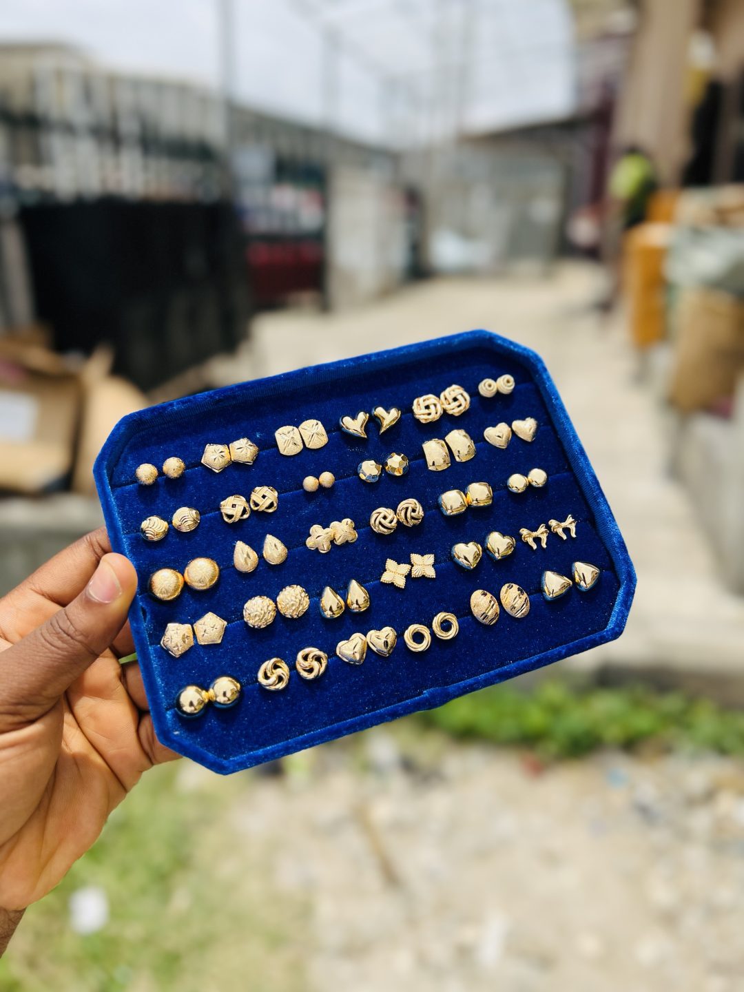 Original pure steel stud earrings (30pcs) - Image 3