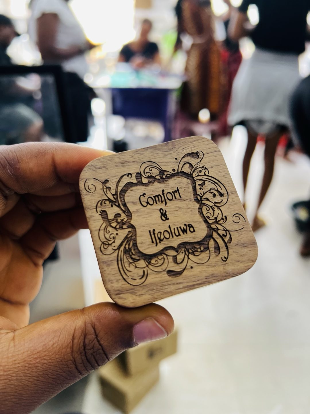 Engraved wooden ring box - Image 4