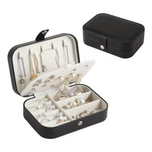 Black flip jewelry organizer