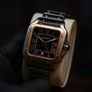 Cartier luxury watch comes with branded box and bag