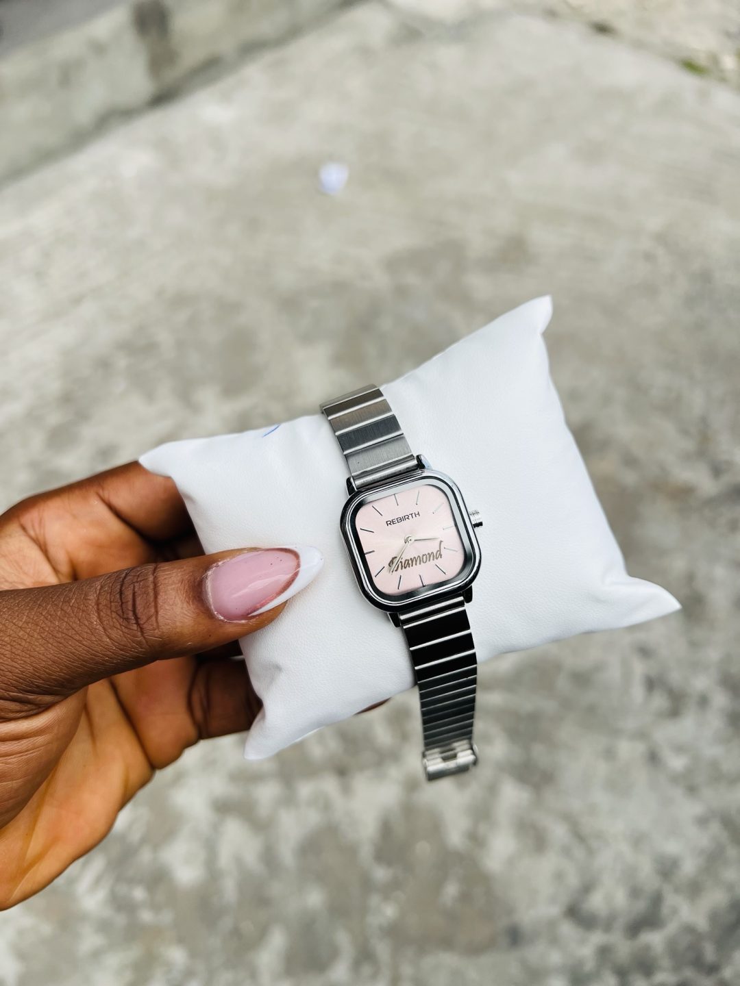Engraved gold rebirth watch