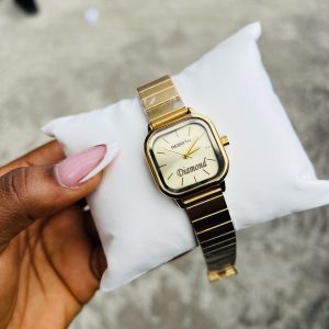 Engraved gold rebirth watch