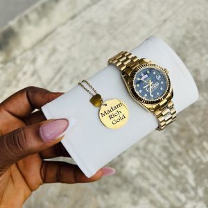 Engraved female Rolex combo set