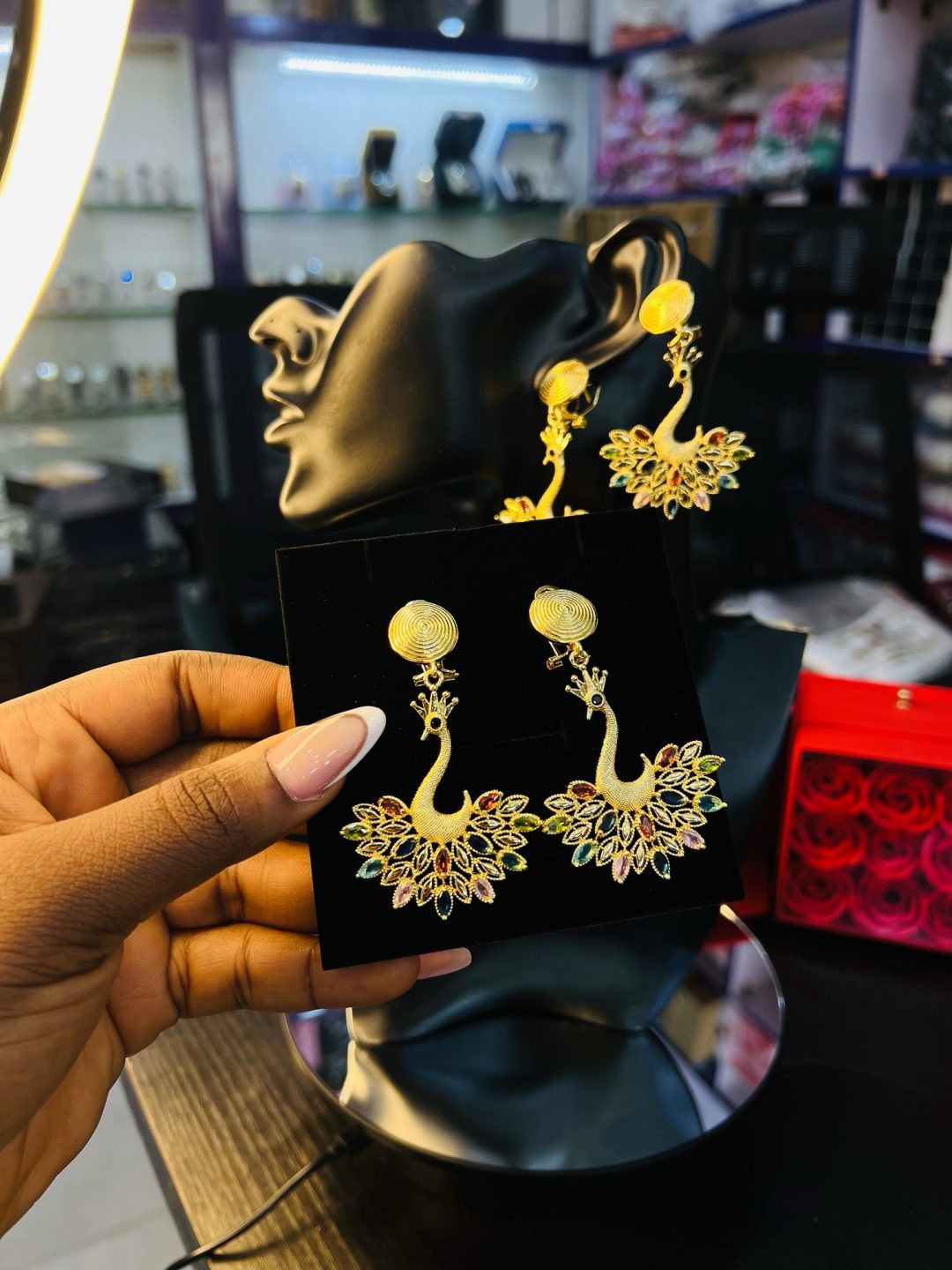 Sunnice gold earrings 003 - Image 2