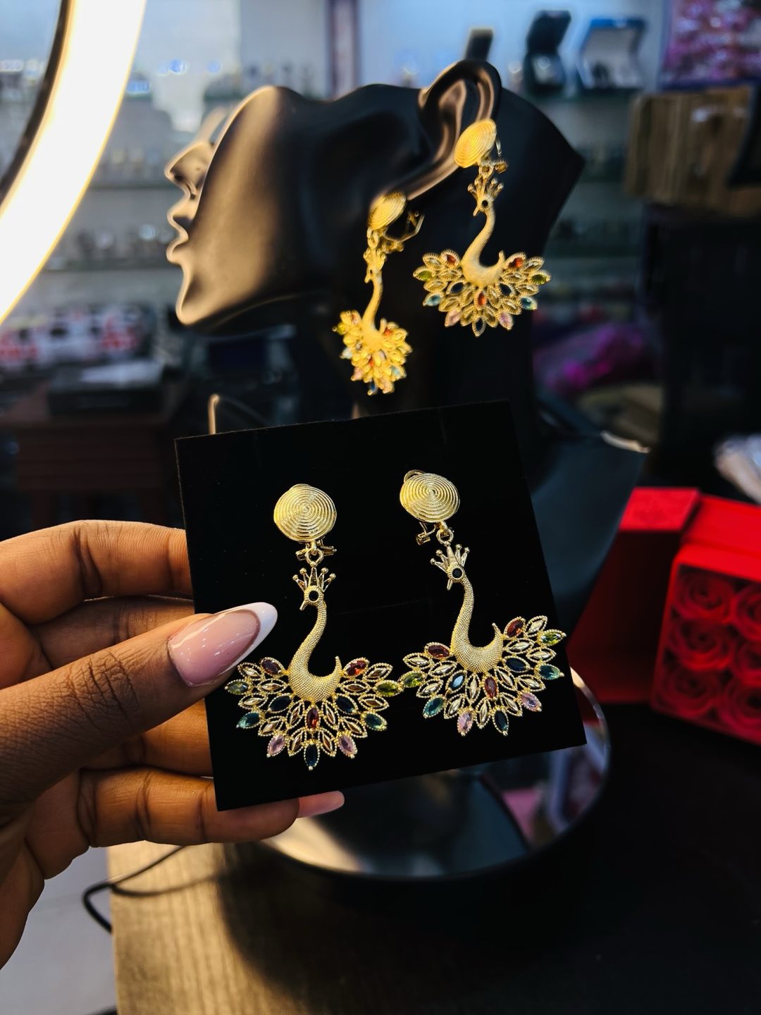Sunnice gold earrings 003 - Image 3