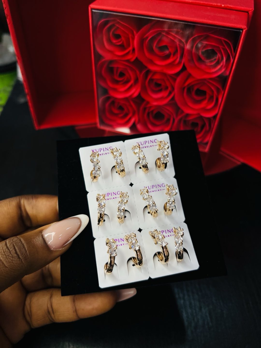 A pair of Xuping earrings 001