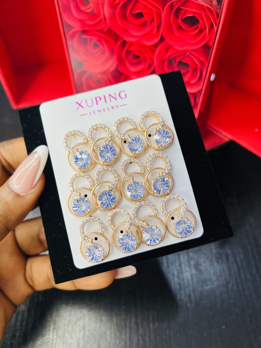 A pair of Xuping earrings 006