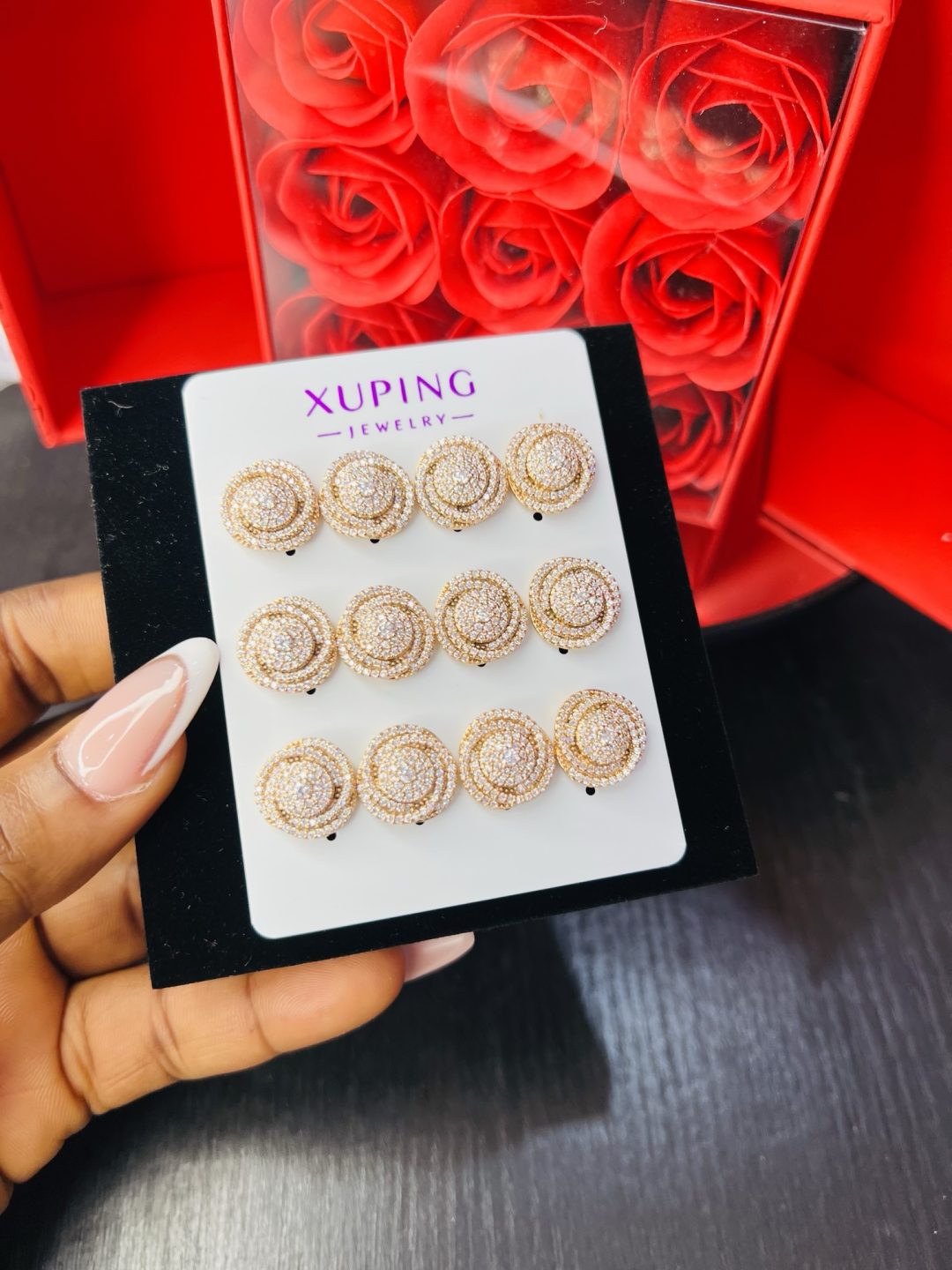 A pair of Xuping earrings 008