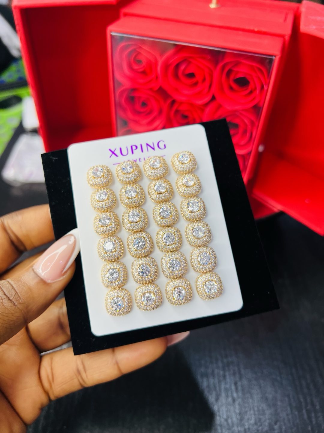 A pair of Xuping earrings 012