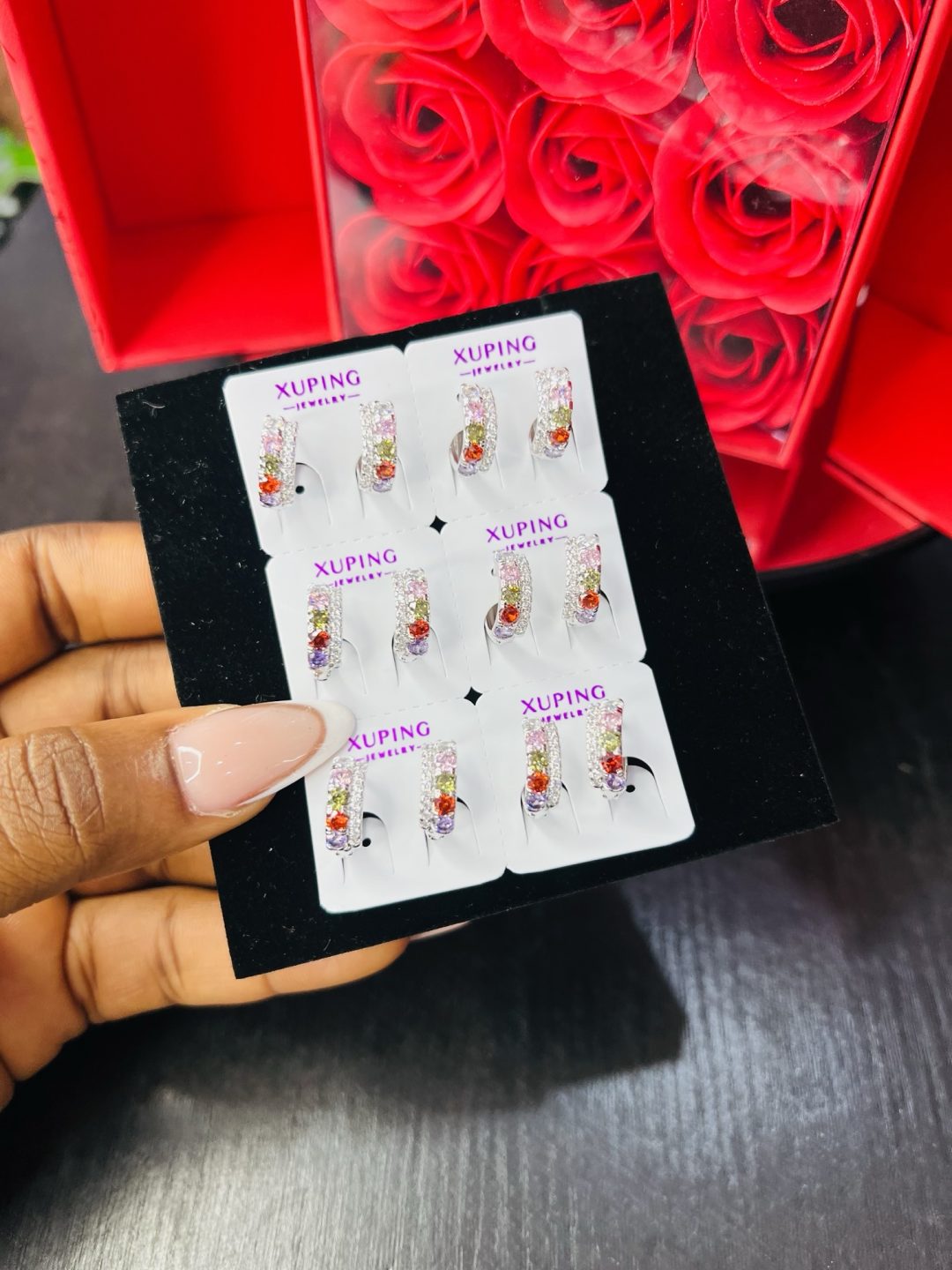 A pair of Xuping earrings 014