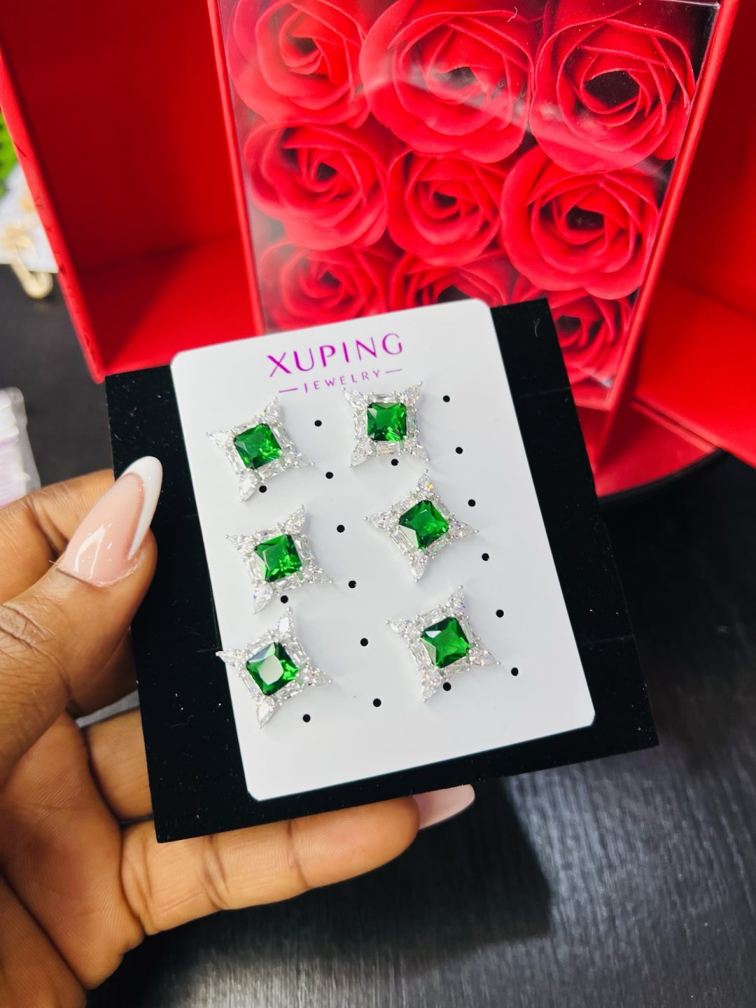 A pair of Xuping earrings 020