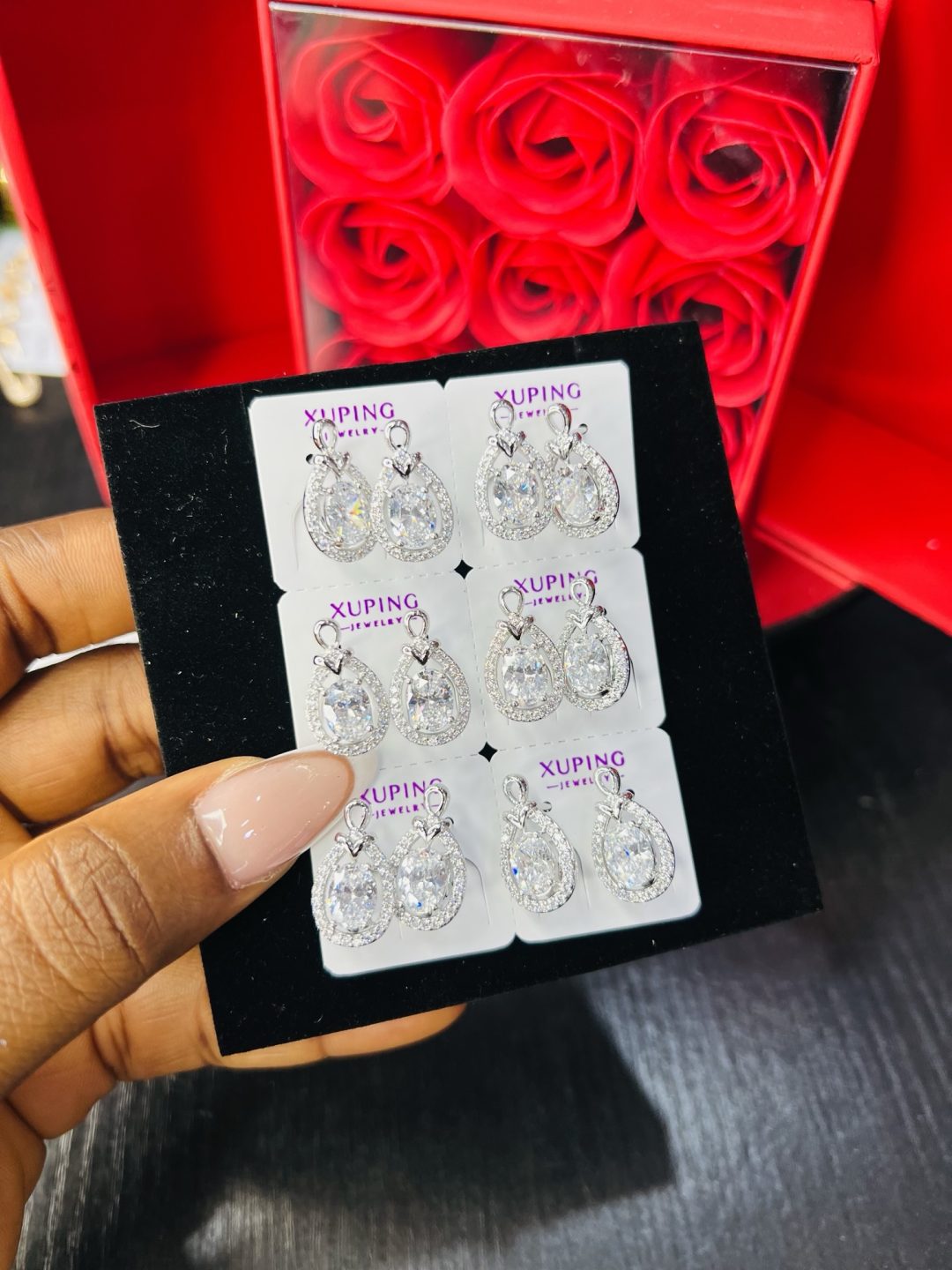 A pair of Xuping earrings 021