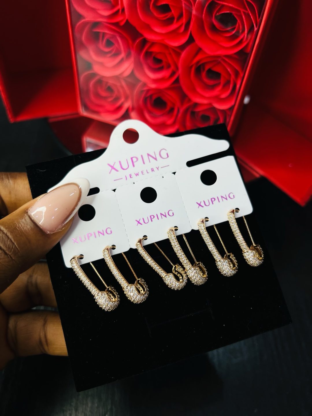 A pair of Xuping earrings 023