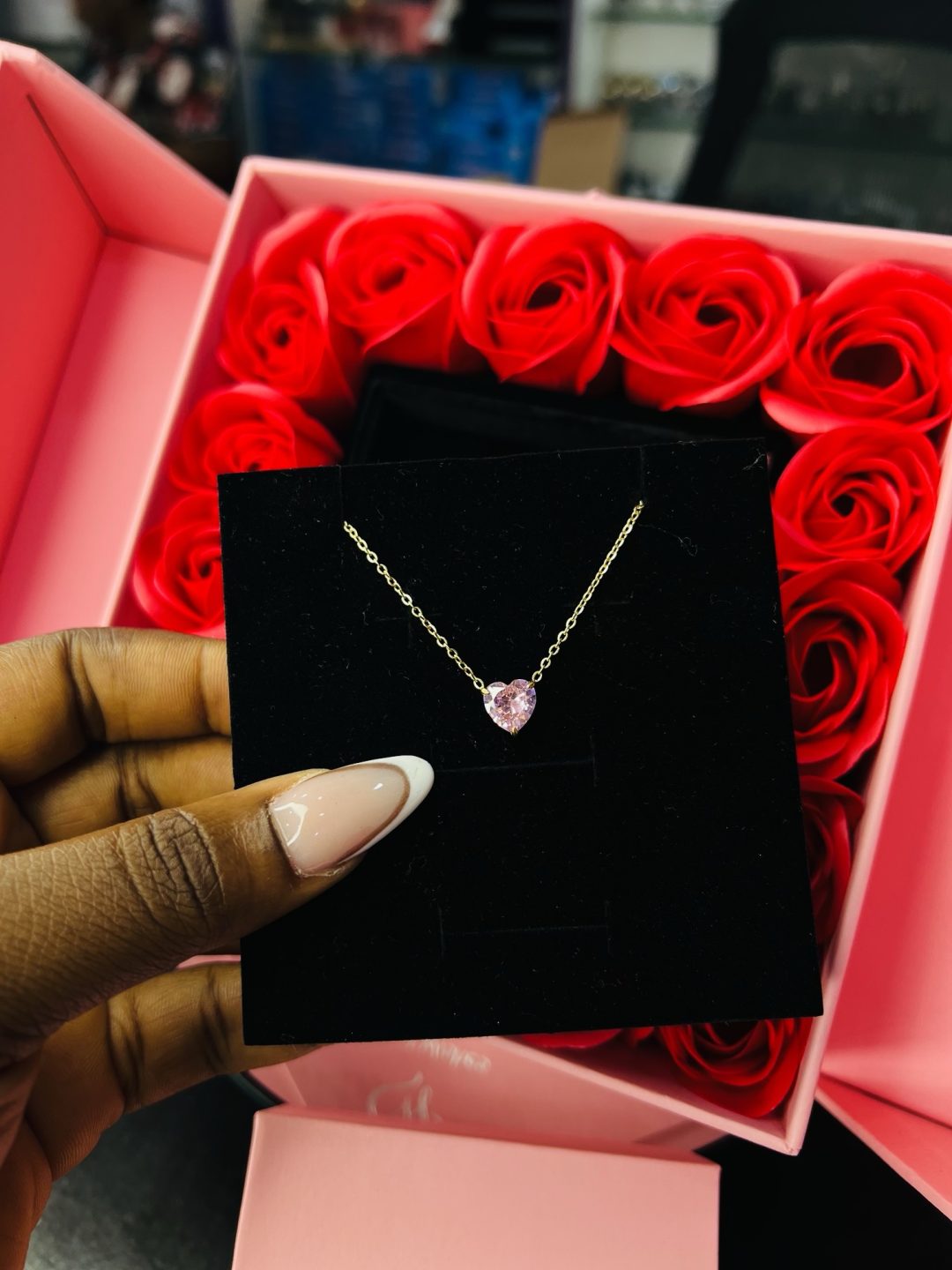 Pandora style love gold necklace