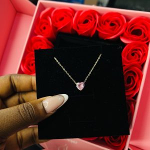 Pandora style love gold necklace