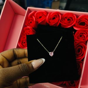 Pandora style love gold necklace