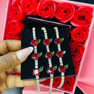 Cherry tennis bracelet