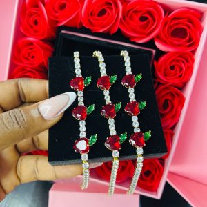 Cherry tennis bracelet