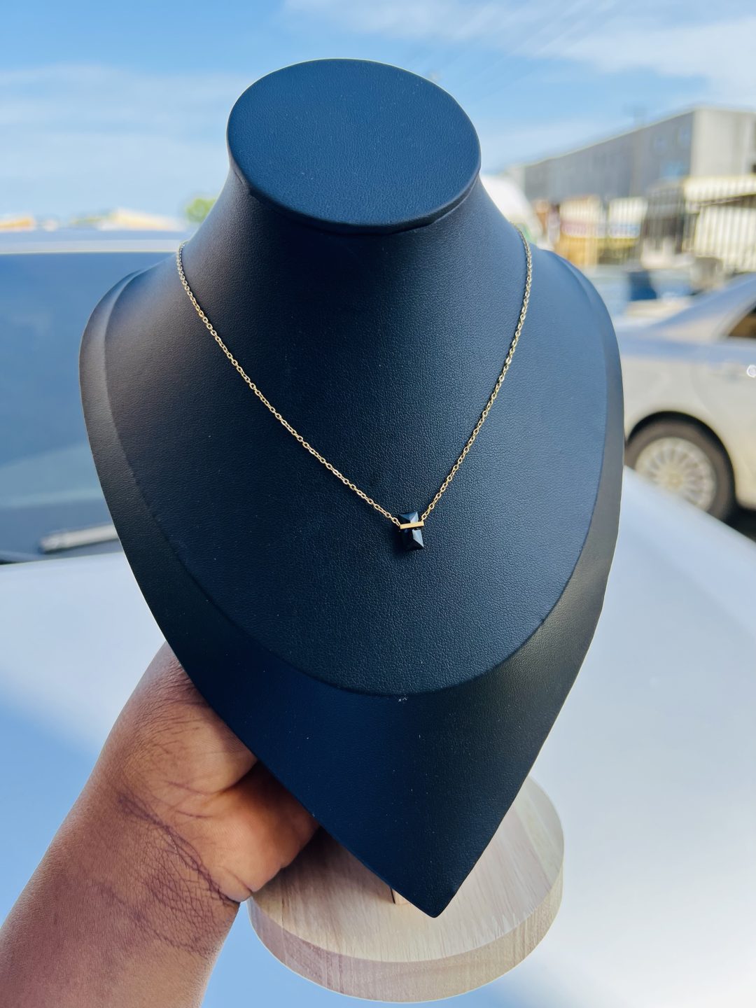Titanium steel necklace 012