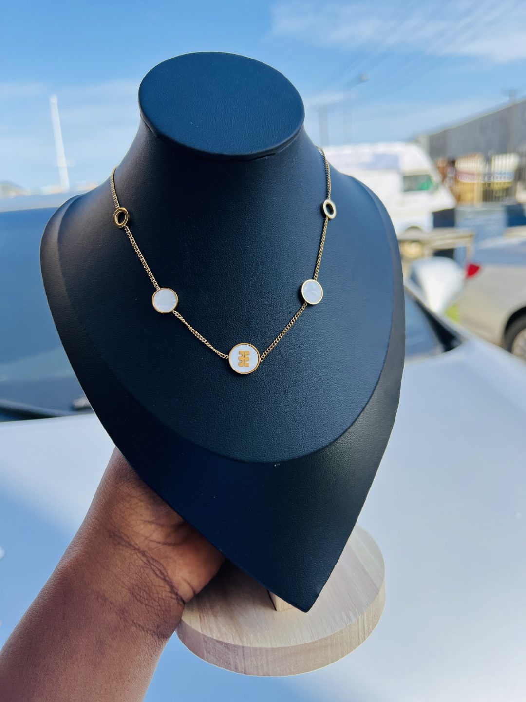 Titanium steel necklace 009