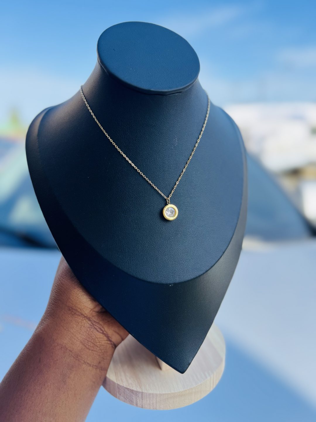 Titanium steel necklace 008