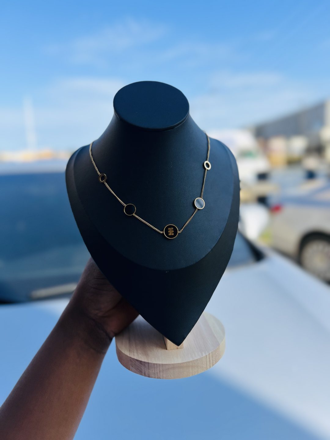 Titanium steel necklace 006