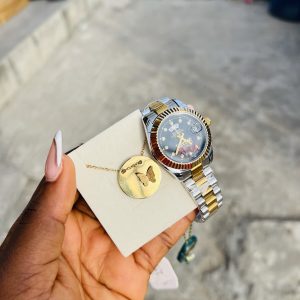 Engraved butter watch combo no box!