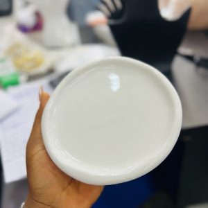 Ceramic circular props plate
