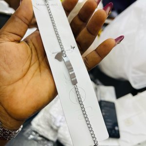 Engraved Silver unique bracelet