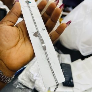 Engraved Silver unique bracelet